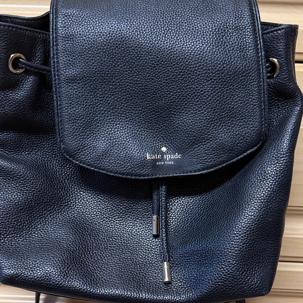 Kate Spade black Textured Backpack